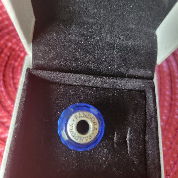 Pandora Blue Murano Glass Bead - Picture 3 of 3
